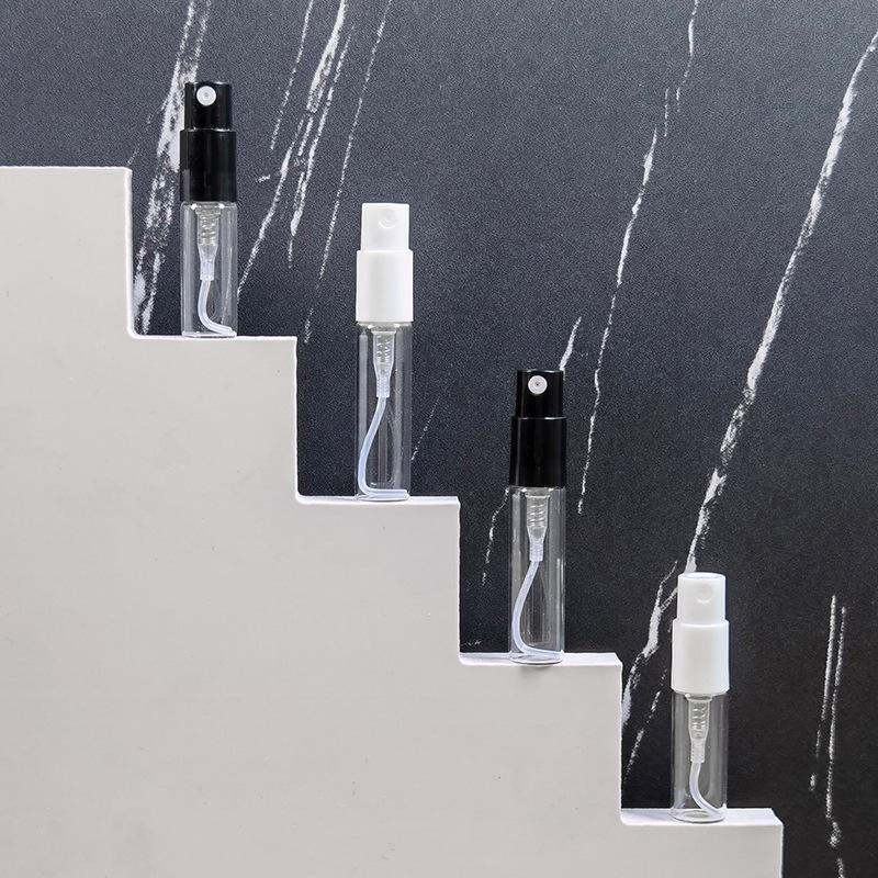 Glass Perfume Sample Decanter with Fine Mist Sprayer (2ml, 3ml, 5ml)