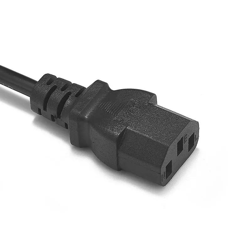 PC Napájecí kabel USA EU AU UK 3kolíkový 1,2m IEC 320 C13 Prodlužovací kabel pro napájení Napájecí kabel pro Stolní PC Monitor Router DVD
