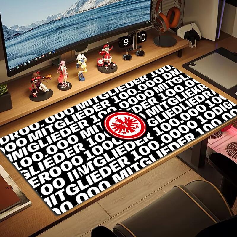 Tappetino per Mouse Colore Eintracht Frankfurt Grande Cuscino per Tavolo da Gioco Antiscivolo per Laptop Tablet Mousepad Grande Tappetino XXL Mini PC Playmat Con Bordo Bloccato