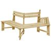 Day and Night - Day and Night Impregnated Pine Wood Garden Bench 240 Cm