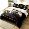 Friday the 13th 3pc Duvet Cover Set Simple Modern Bedding Set Wrinkle Resistant Soft Fabric All Season Use a perfect gift