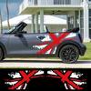 2 Piezas Pegatinas Laterales para Puerta de Coche Union Jack Raya para Carrocería de Coche Calcomanías de Vinilo Decoración Para MINI Cooper JCW Countryman R60 R55 R56 F55