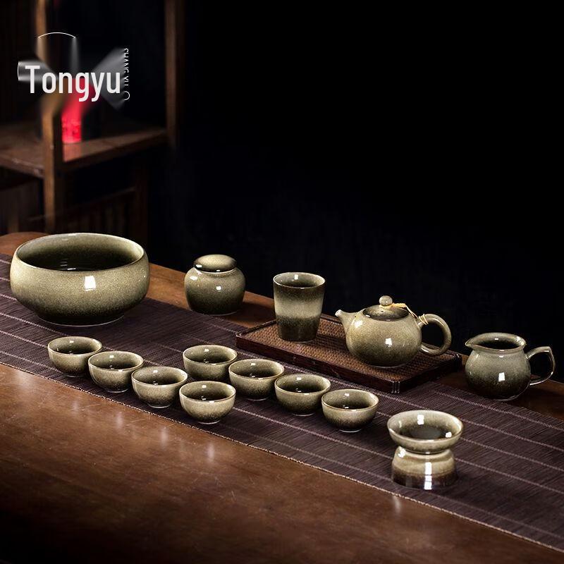 

Qianyu Ceramic Kung Fu Tea Set 17 Pieces