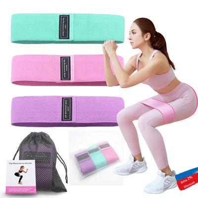 Fitness Gummiband Elastisches Yoga Widerstandsband Set Hüftkreis Expander Fitnessstudio Fitnessgeräte Damen Heimübung