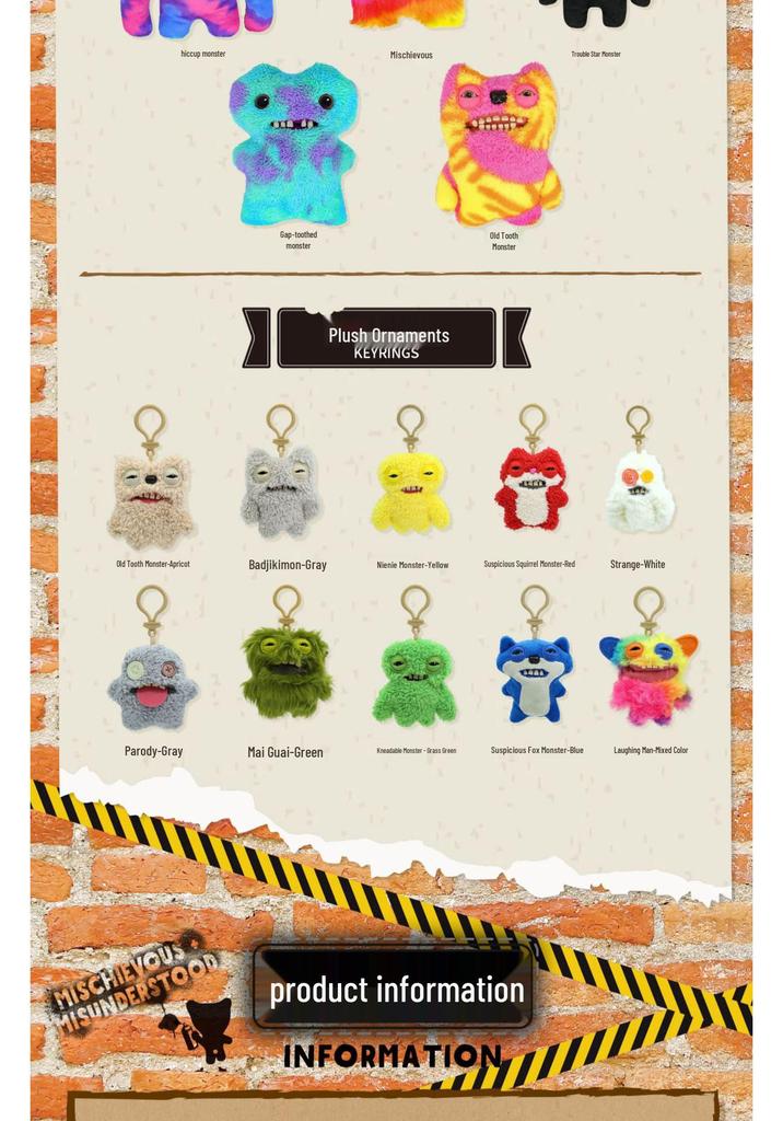 Cross New Fuggler Big Teeth Cute Monster Doll - Tooth Treasure Plush Toy
