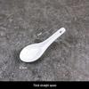 Qianxing Pure White Ceramic Soup Spoons - Set of 20