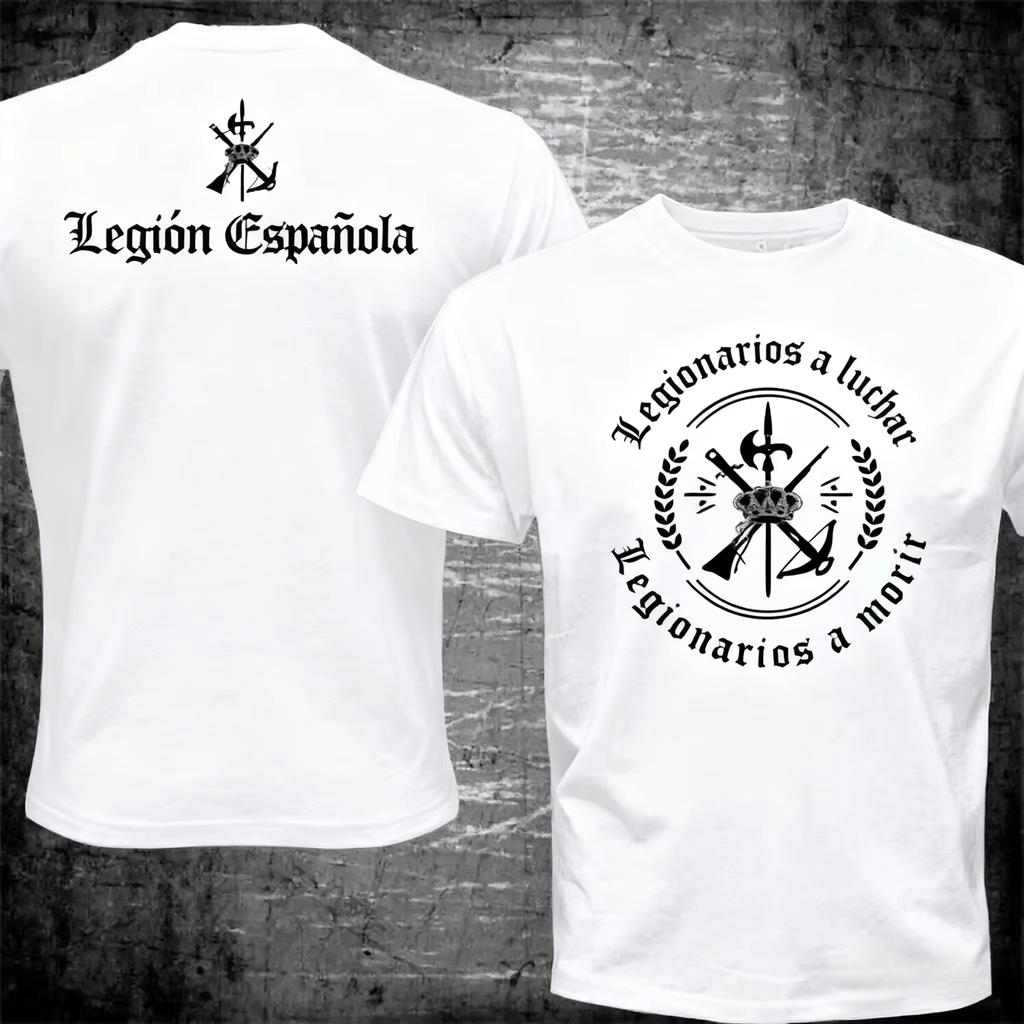 Legione Straniera Spagnola Spagnola Espanola Tercio Esercito Militare T-shirt Estiva Cotone Manica Corta Girocollo Unisexs T-shirt Nuova S4xl