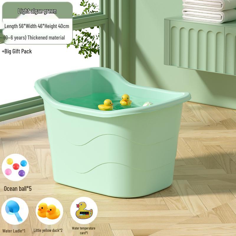 Large Infant & Child Soaking Bathtub - Full Body Bath Tub for Home