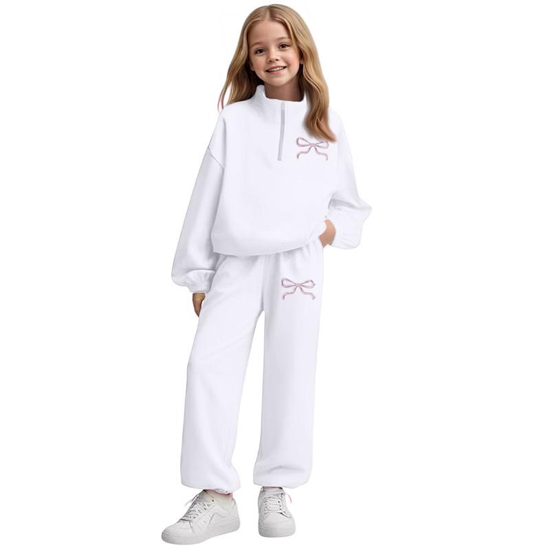Kids' Solid Hoodie Set - 2-Piece Sweatshirt & Pants