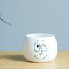 Japanese-Style Cute Mini Succulent Plant Ceramic Small Flower Pot, Simple And Creative Expression Flower Pot, New Succulent Flower Pot