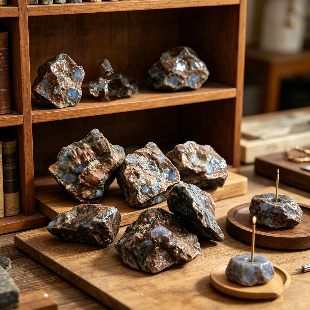 Přírodní glaukofanový kámen krystalové minerální vzorky léčivý surový kámen krásný ornament pro domácí dekoraci energetický kámen