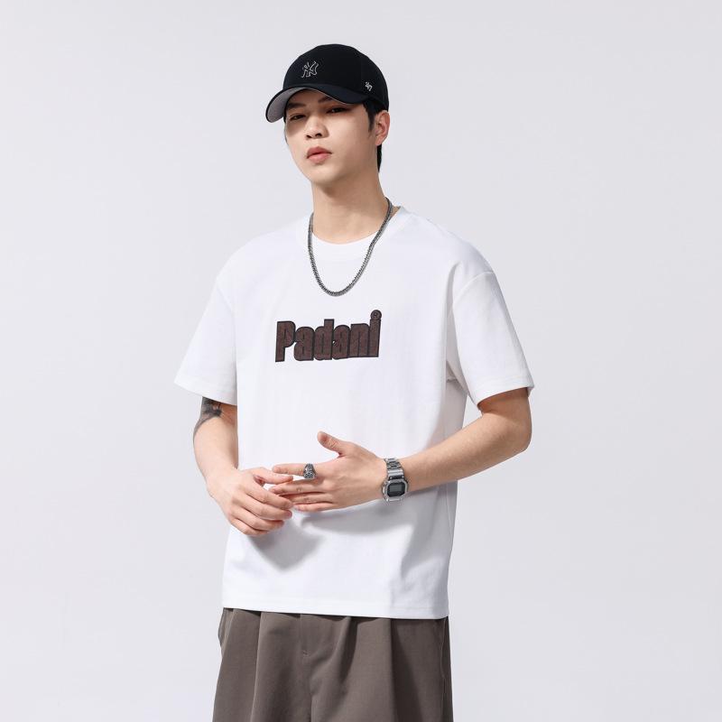 Summer Thin Printed Short-sleeved Clothes Half-sleeved Round Neck American T-shirt M белый 5313₽