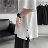 Men's Trendy 2023 Summer Short Sleeve Button Slit T-shirt - Loose Fit, Half Sleeve, Couple Style