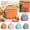 Oxford Cloth Large Picnic Bag Insulated Cooler Bag with Handle and Adjustable Shoulder Strap for Outdoor Use and Food Storage