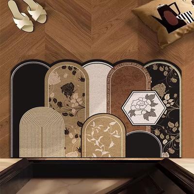 Vintage Light Luxury Floor Mat, Customizable Diatomaceous Earth Quick-Dry Mat, Entrance Door Mat, Bathroom Floor Mat