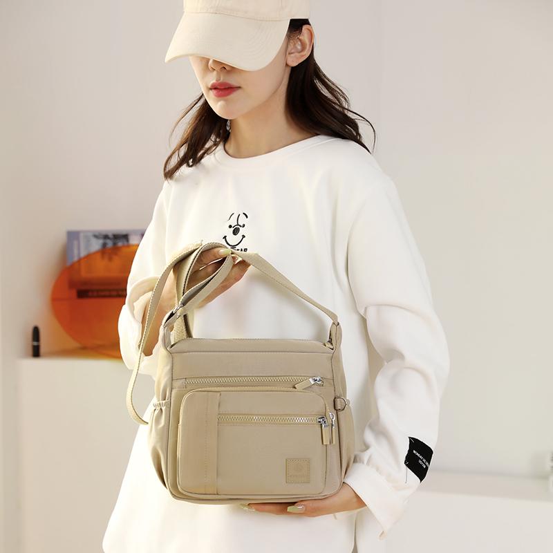 Women's Crossbody Bag Large Capacity Shoulder Bag Multi-Compartment Middle-Aged Mother Bag