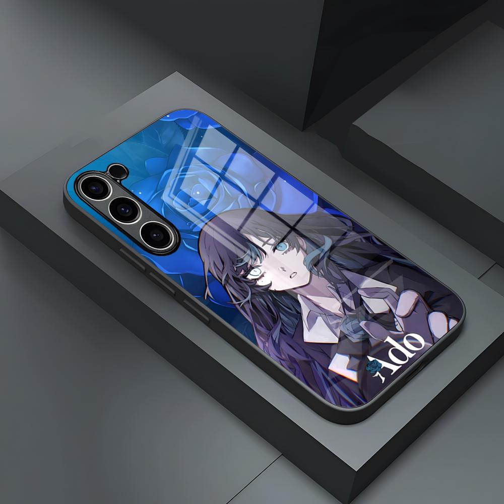 

A-Ado Singer Ado Phone Case For S25 Ultra Samsung S23 S24 Fe S22 S20 S21 Plus A54 A34 A53 A16 Glass Cover Samsung s24