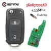 2 Buttons Remote Key For VW For Volkswagen GOLF PASSAT Tiguan Polo Jetta Beetle 5K0 837 202AD 5K0837202AD 433MHz ID48 Chip