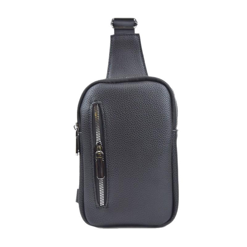 

Мужская 2024 Нагрудная сумка-кроссбоди из натуральной кожи - Мягкая, Вместительная, Вертикальный дизайн чёрный