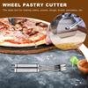 3/5 Radschneider Teigteiler Teigmesser Flexible Rollklinge Pizza Gebäck Schäler Edelstahl Backform Werkzeug Backgeschirr