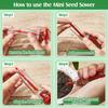 Manual Seed Sower Adjustable Depth Hand Planter for Vegetables Flowers Lightweight Garden Tool with Seed Spacing Control Seed