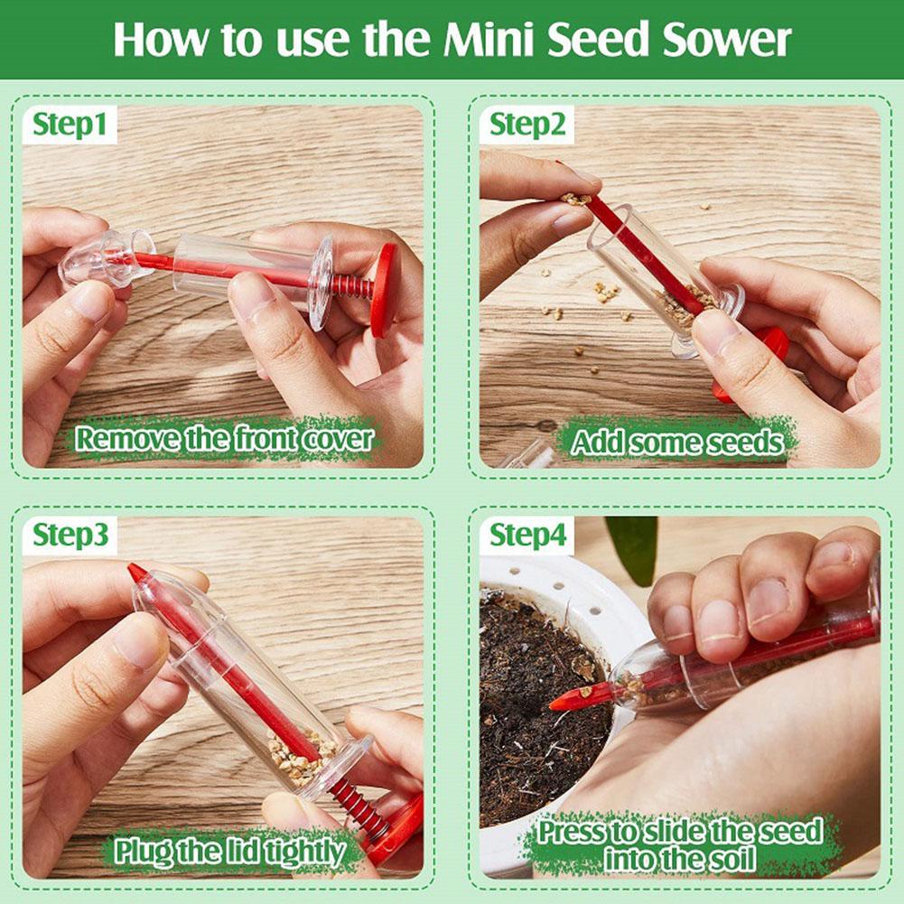 Multifunctional Mini Seeder Manual Seeder Small Seeder Adjustable Gardening Seed Planter Handheld Flower Plant Sowing Tools