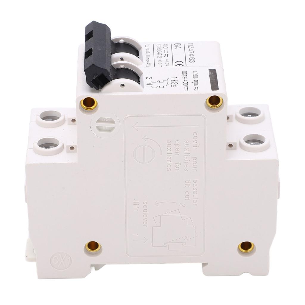 AC DC Miniature Circuit Breaker 2P 6A 400V DIN Rail Mount for Solar PV System DZ47X 63