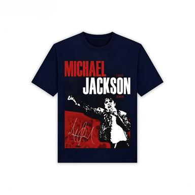 Michael Jackson Portrait Pattern Printed Tshirt  Suitable for Both Unisex and Women for Casual Street Wear