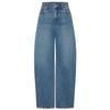MO&Co. Women's Silk Blend Wide-Leg Denim Jeans