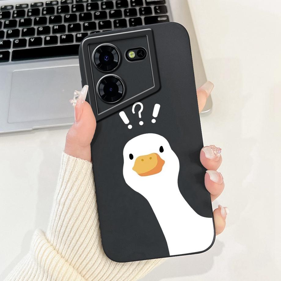 For Tecno Pova 5 Pro Pova5 5Pro 5G LH8n Phone Case Silicone Soft Back Cover Bumper Dragon Black Cat Flower Butterfly Pattern