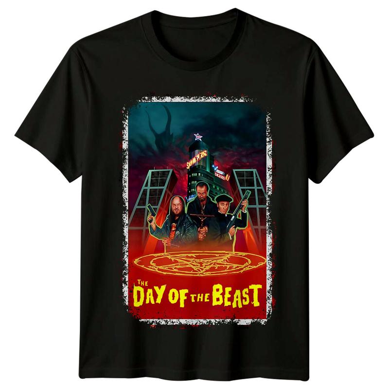 

The Day of the Beast (1995) Movie Poster Inspired Unisex T-Shirt Retro 90s Tee XXL