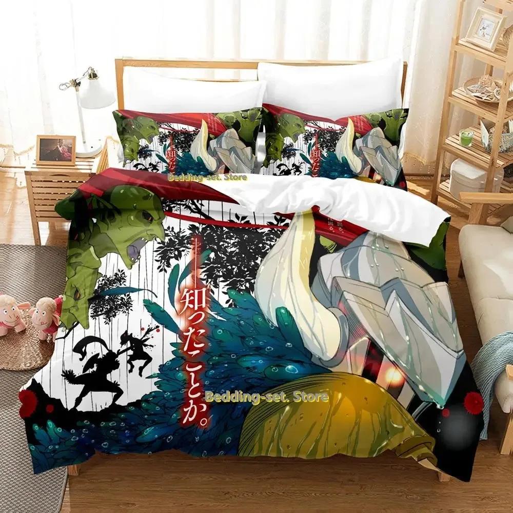 Goblin Slayer Bedding Set Single Twin Full Queen King Size Bed Set Adult Kid Bedroom Duvetcover Sets Anime Parure De Lit Bed