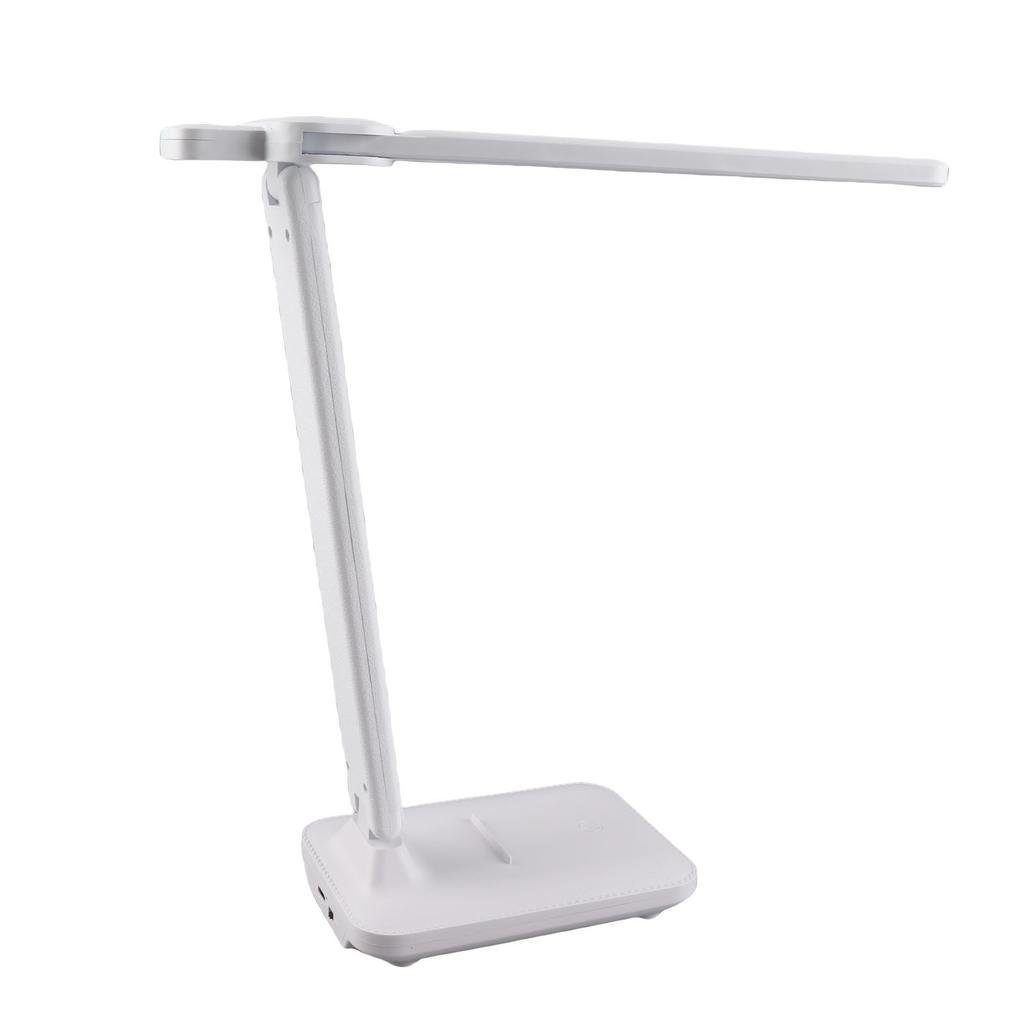 2 Köpfe Schreibtischlampe 3 Farben Stufenlos Dimmbar Flexibel Touch Studien Schreibtischlampe für Schlafzimmer Wohnheim Stecker Version