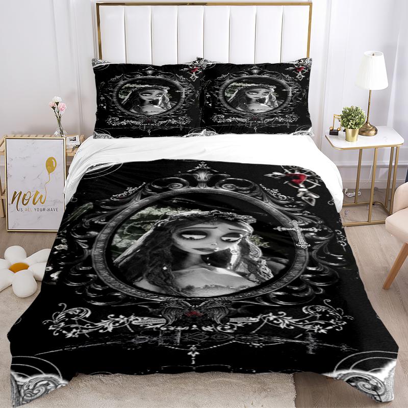 3Pcs Ethereal Gothic Portrait Bedding Sets For All Sizes New 3D Printed Bed Cover Comforter Duvet Cover Pillowcase Bedroom Decoration