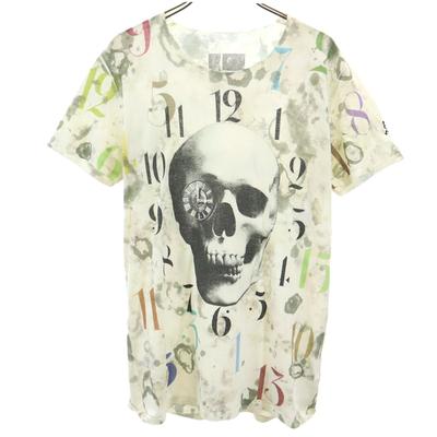 Maxsix feito no Japão Macacão com alça Camiseta de manga curta com caveira L Mulher Usado