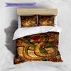 Cartoon Pattern Bedding Quilt Set Quilt Cover Pillowcase Home Decoration Birthday Gift (1 * Duvet Cover + 2 * Pillowcase, Without Core)