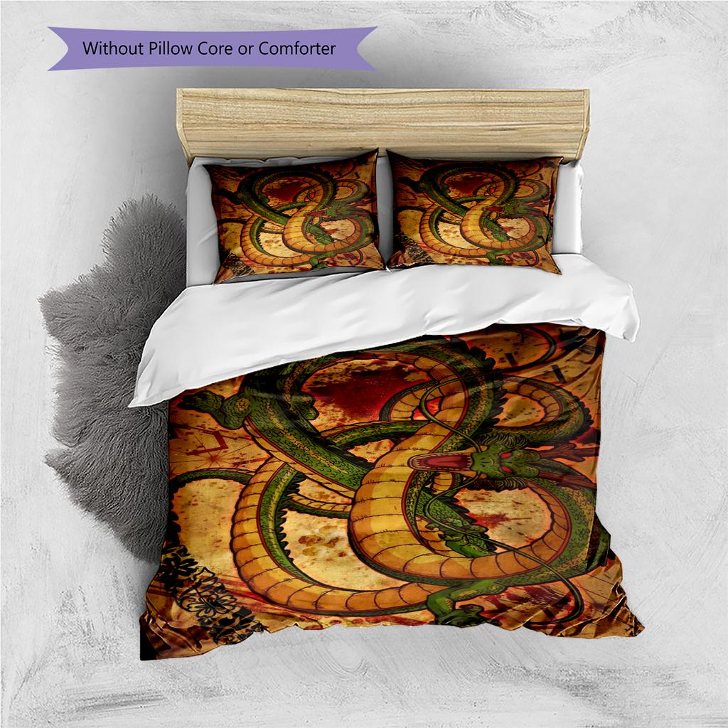 Cartoon Pattern Bedding Quilt Set Quilt Cover Pillowcase Home Decoration Birthday Gift (1 * Duvet Cover + 2 * Pillowcase, Without Core)