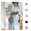 Trendy And Stylish Small Bag With Unique Lock Buckle 2023 Summer Fashion Chain Shoulder Crossbody Bag Gold Silver Pink Blue)