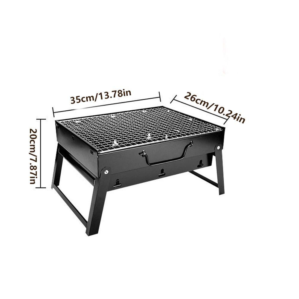 Space-saving BBQ Stove Small Grill Rack Barbecue Tool Camping Folding Carbon Grill Outdoor Cooking