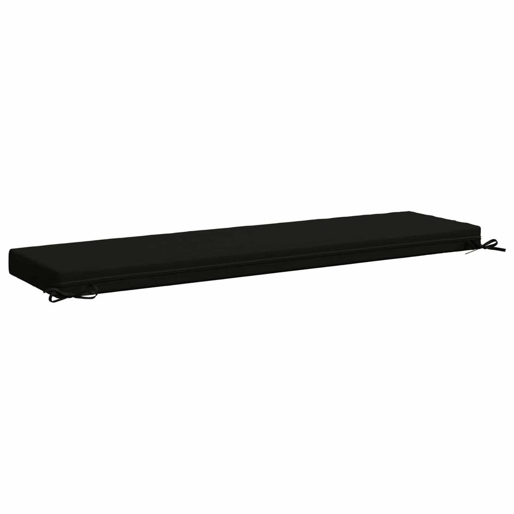 2 piece Bench Cushion Set SOEST 100percent Polyester Black