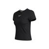 Camiseta de Manga Curta Nsw Icon Clash com Bordado e Design Respirável Feminina Tops Preto DJ7159-010