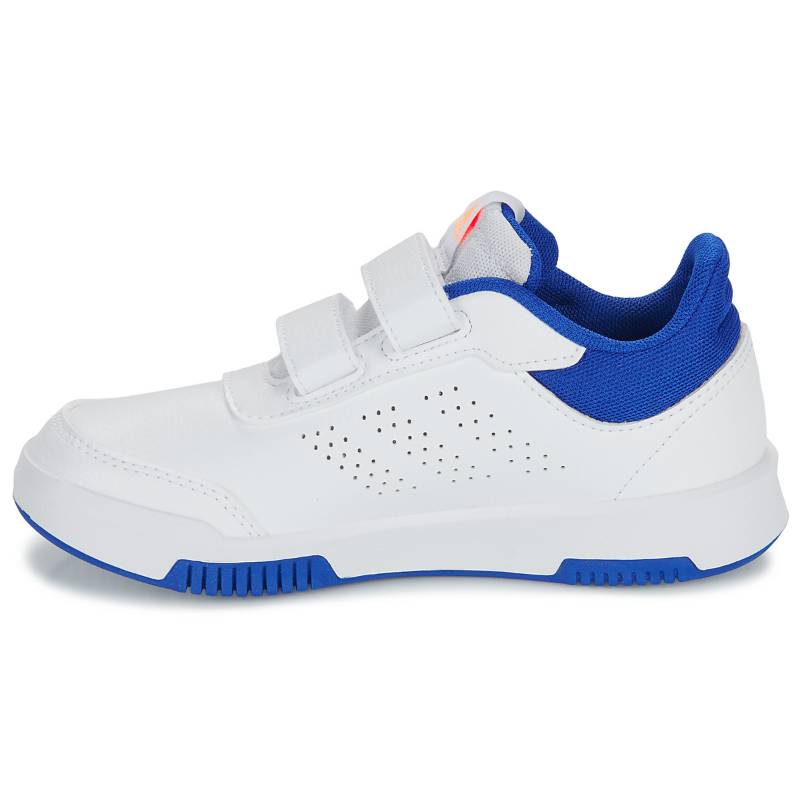 Adidas Tensaurs Versatile Comfortable Shock Absorbing Durable Low Top Kids Running Shoes Kids Running Shoes White Blue Yellow IG8581