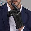 Winter Touch Screen Leather Gloves For Men Warm Windproof Anti Slip Motorcycle Rider Equipment Gloves