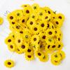 20Pcs Artificial Sunflower Scrapbook Christmas Decor for Home Wedding Outdoor Garden Diy Candy Box Bridal Accessories Clearance