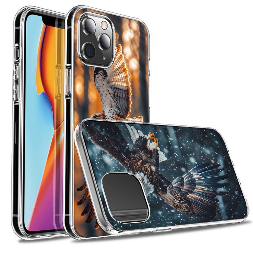 Coque de téléphone Aigle en plein vol Chasse Pour Iphone 16E 15 Pro 14 Plus 17E 16 17 Pro Max Air 11 12 13 Mini Antichoc Capa Jolie Housse