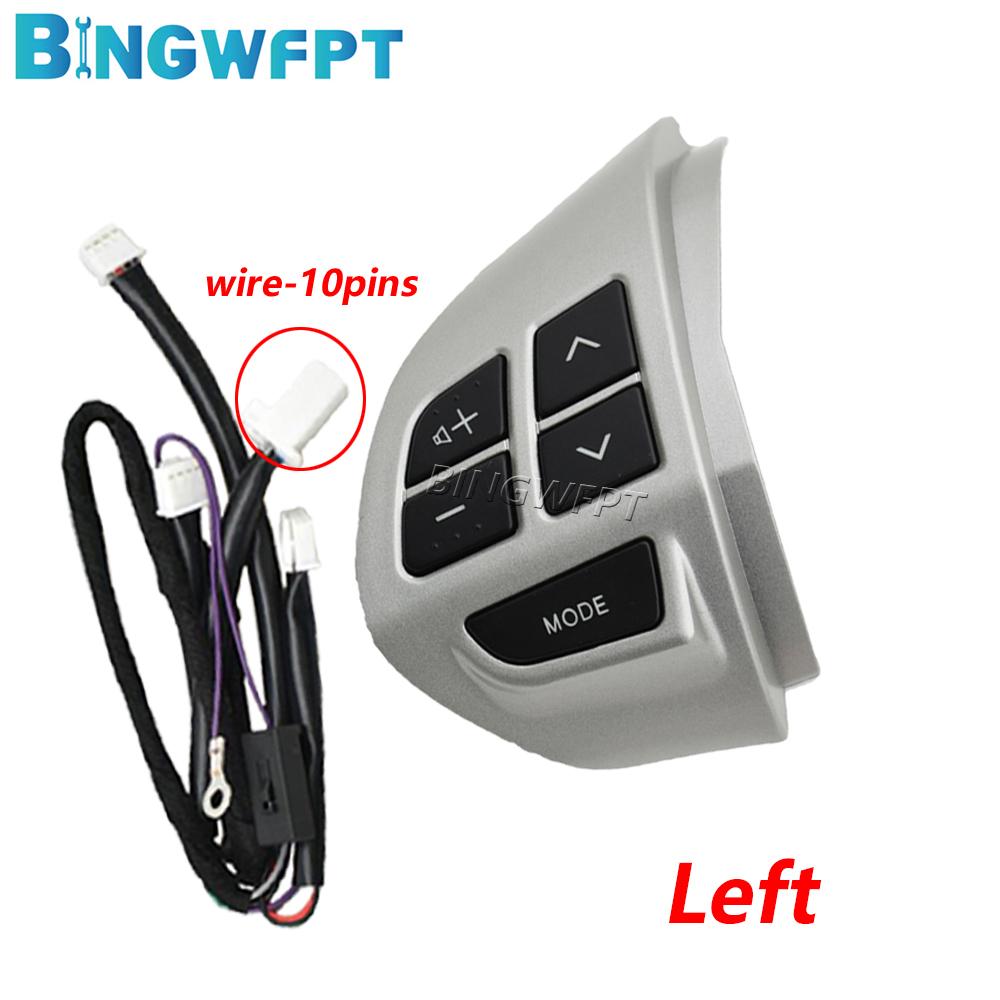 Steering Wheel Volume Sound Button Left Side For Mitsubishi L200(KB) 2006-2016 For Mitsubishi Laner(CX,CY) 2007-2014