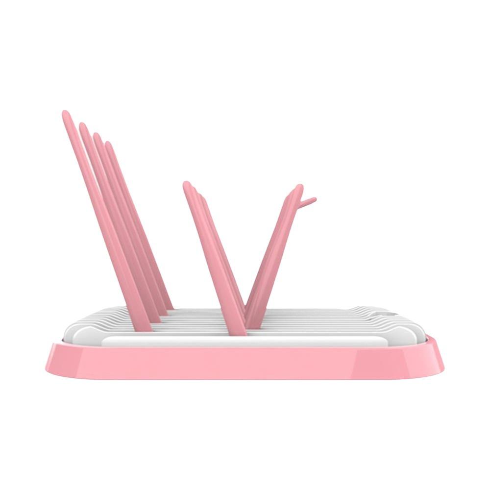 Foldable Baby Bottle Drying Rack Plastic Sturdy Drain Storage Rack Detachable Portable Bottle Cleaning Dryer