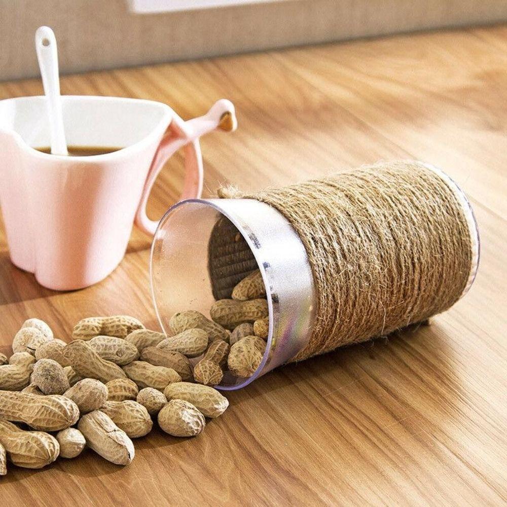 100M/Roll Jute Twine Hand-woven Cord String  For Handmade Craft Baking Decoration Packing Gift Box