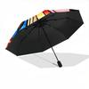 1pc Butterfly StainedGlass Automatic Folding Umbrella   Compact 8 Rib Design, Durable Iron Frame for Travel, Outdoor,  a0920090