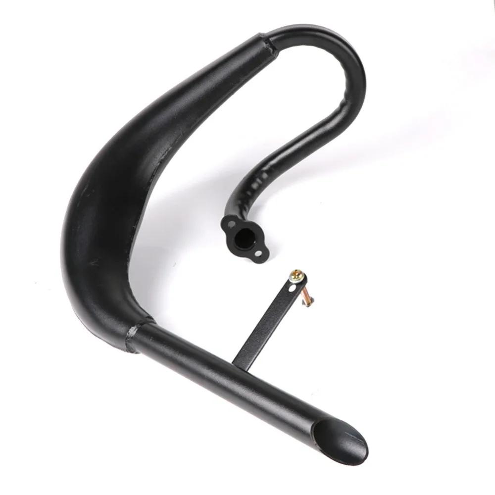 Fatty Belly Pipe Exhaust Muffler Black Fit for 50cc  60cc 66cc 80cc 2-Stroke Engine Motor Motorized Bike Gas Engine Motor Parts